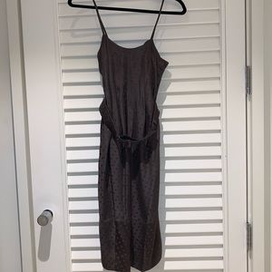 Rebecca Taylor silk belted midi dress